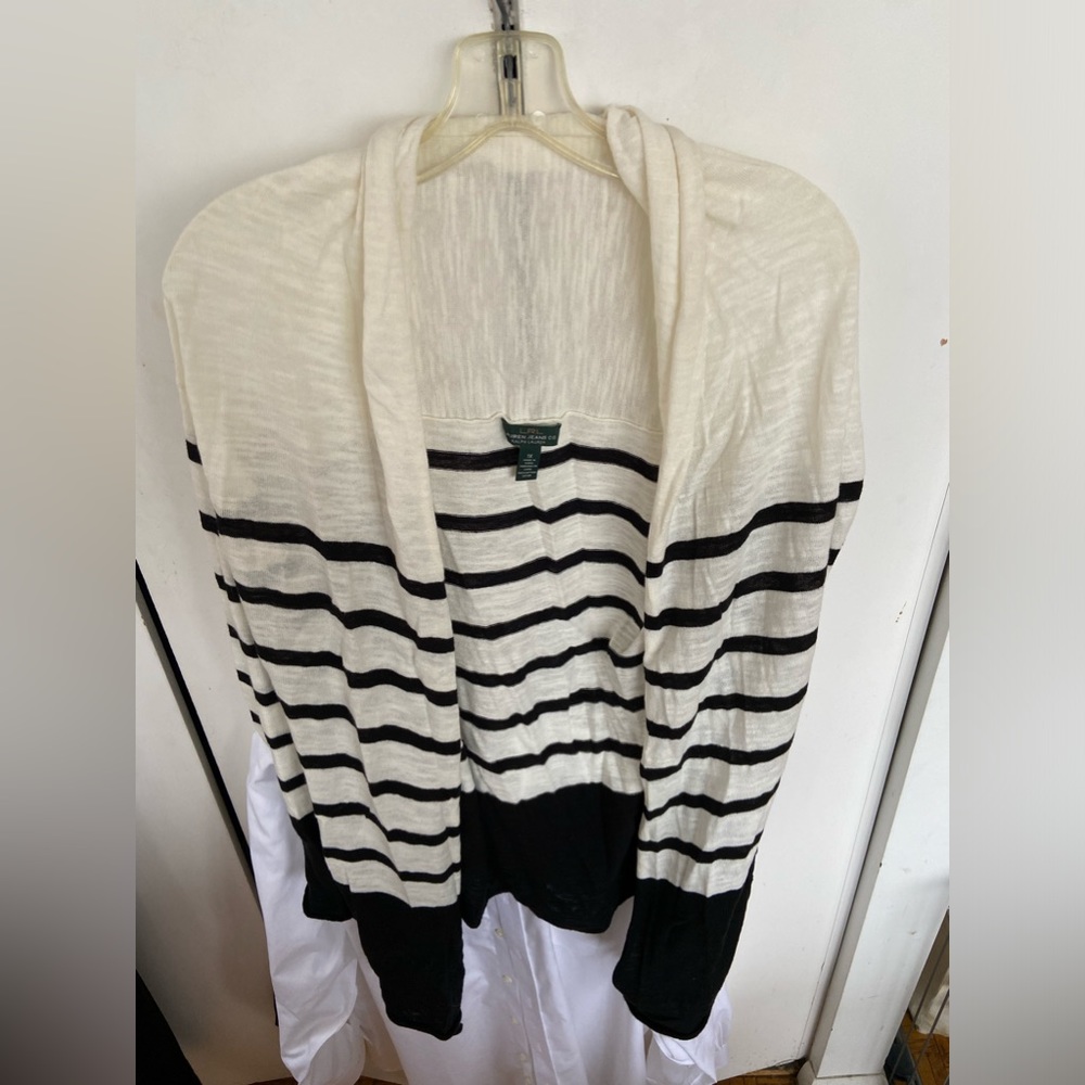 Lauren Ralph Lauren Lauren Jeans Striped Open Cardigan